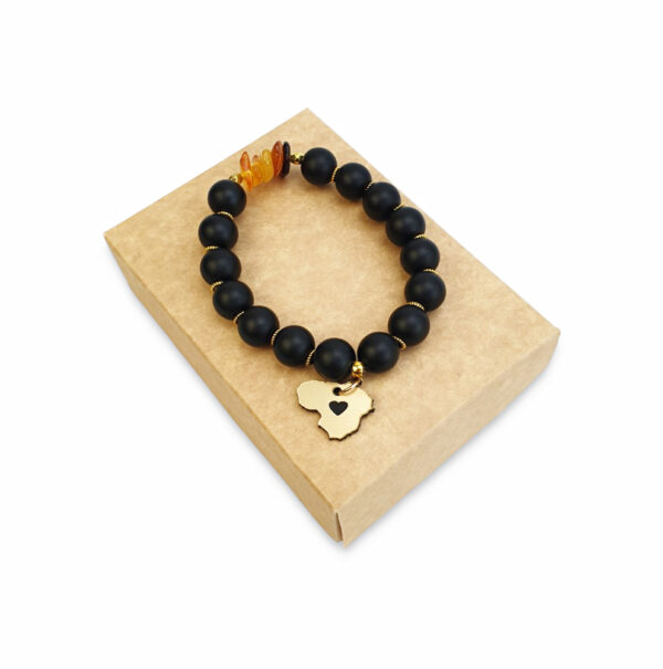 Bracelet with amber