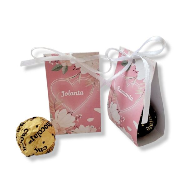 Table card with FERRERO ROCHER candy (Any name)