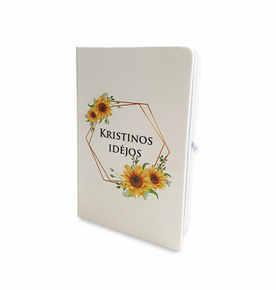 Personalised White Notebook ,,Kristinos idejos,, (ANY NAME) - Image 3