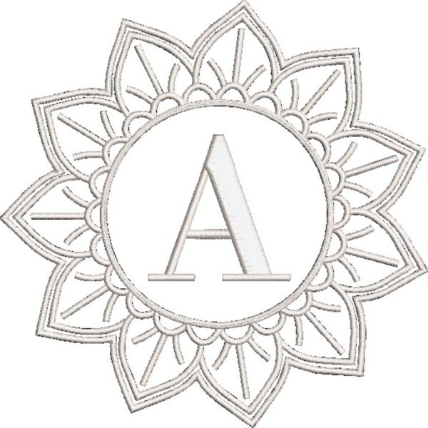 VELOR PILLOW  WITH FLOWER (ANY INITIALS) - Image 4