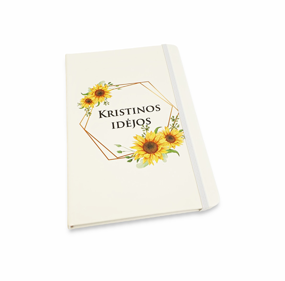 Personalised White Notebook ,,Kristinos idejos,, (ANY NAME)