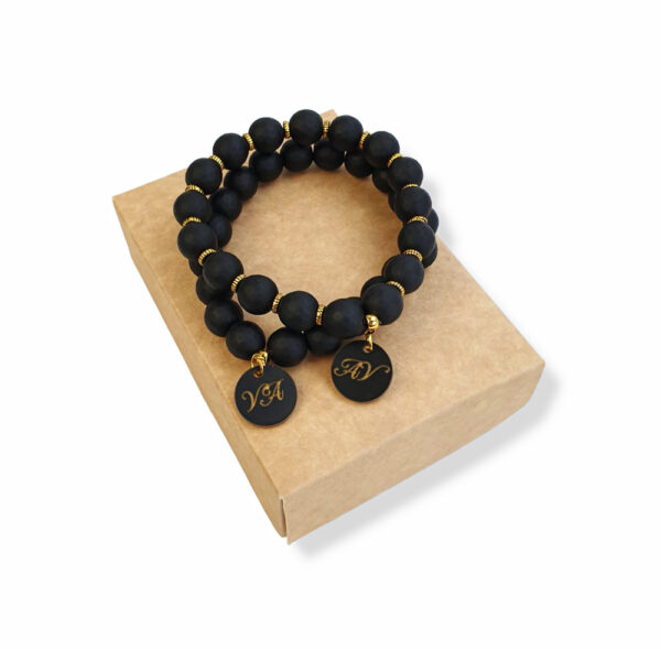 Bracelet set for couple (ANY LETTERS) - Image 2