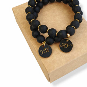 Bracelet set for couple (ANY LETTERS)