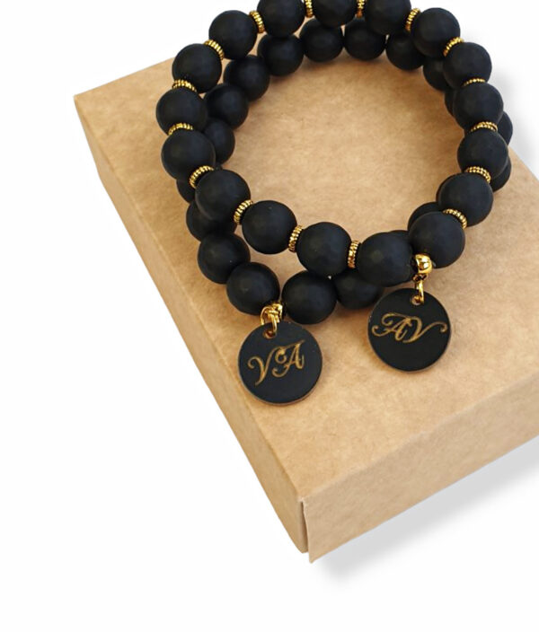 Bracelet set for couple (ANY LETTERS)