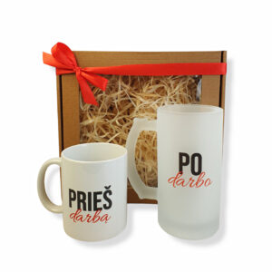 Gift set  ,,Pries darba.,, ,,Po darbo,, 2