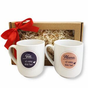 Gift set ,,Teti,uz viska Tau aciu,, ,,Mama,uz viska Tau aciu,,