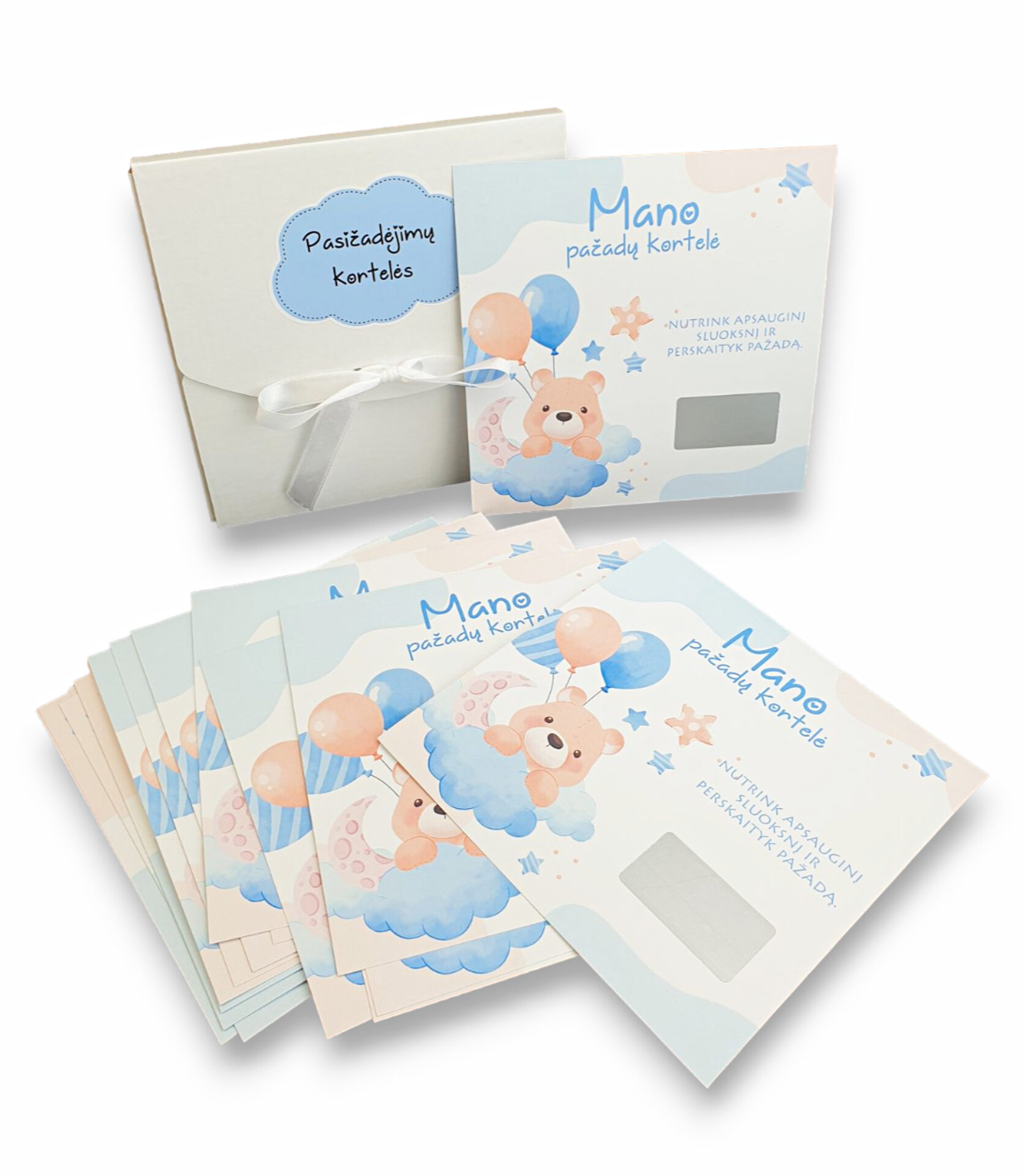 Scratch-off card set ,,Mano pazadu korteles-Meskiukas,, - Image 3