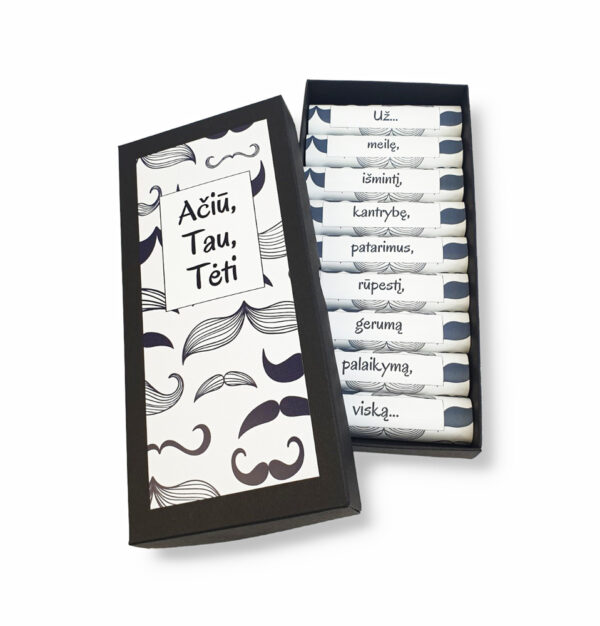 Mini chocolate set  ,,Aciu,Tau,Teti,, - Image 2