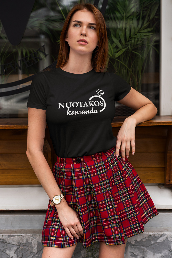 Printed T-shirt for Women ,,Nuotakos komanda,,