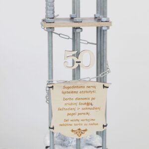 Personalised Metal Bottle Cage,,Sugadintoms nervu lastelems atstatyti...,, (ANY AGE)