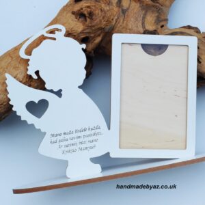 Stand up Photo Frame for Godmother ,,Mano maza sirdele kuzda..,,