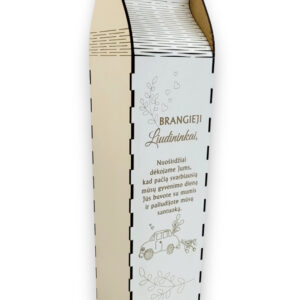 Wooden  Wine Box white  ,,Brangieji liudininkai,,