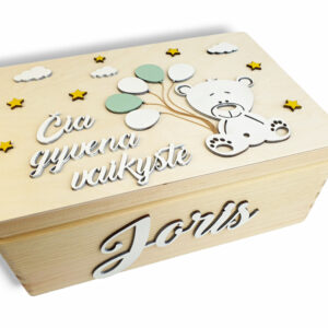 Personalised Memory box ,,Cia gyvena vaikyste,,