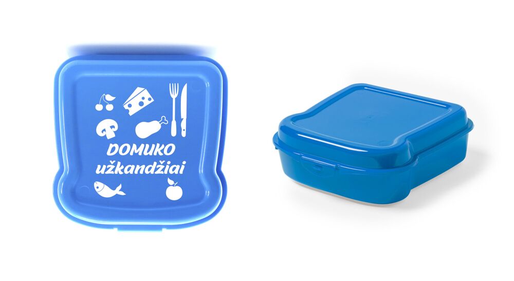 Personalised Lunch Box ,,Domuko uzkandziai,, (ANY NAME)
