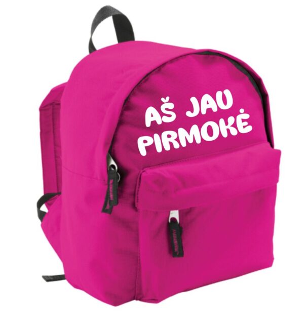 Kids Backpack Printed ,,As jau pirmokas/pirmoke,, - Image 4