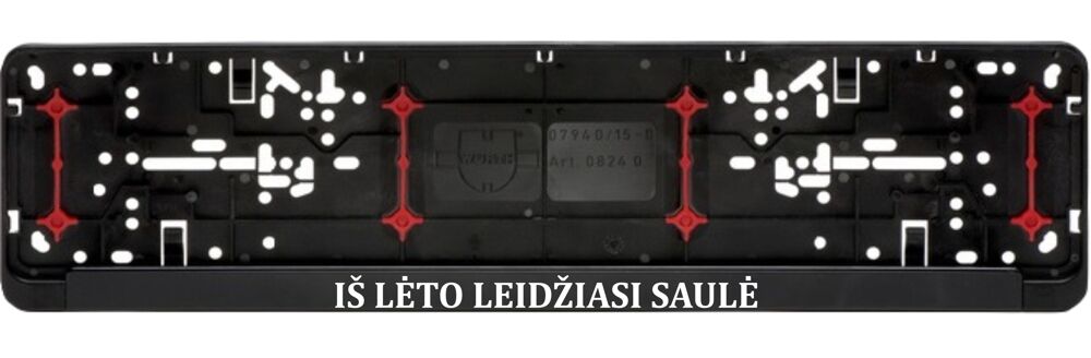 Car registration number plate (2pcs) „Is leto leidziasi saule,,