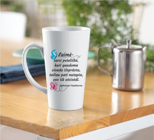 Tall Latte Cup ,,Laime-tarsi peteliske,, - Image 2