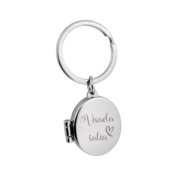 Metal keychain with photo ,,Visada salia,, - Image 2