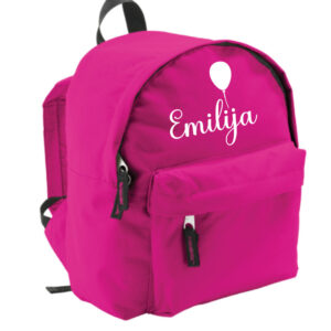 Personalised Kids Backpack Printed with balloon ,,ANY NAME,,