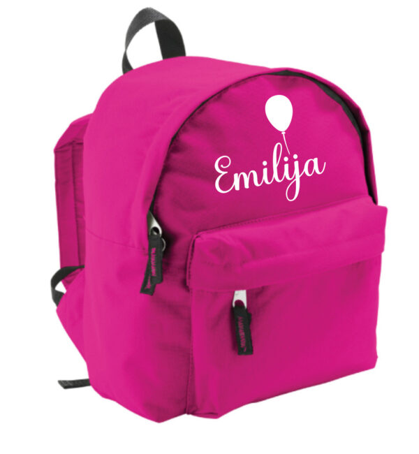 Personalised Kids Backpack Printed with balloon ,,ANY NAME,,