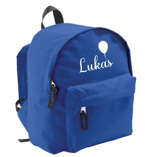 Personalised Kids Backpack Printed with balloon ,,ANY NAME,, - Image 4
