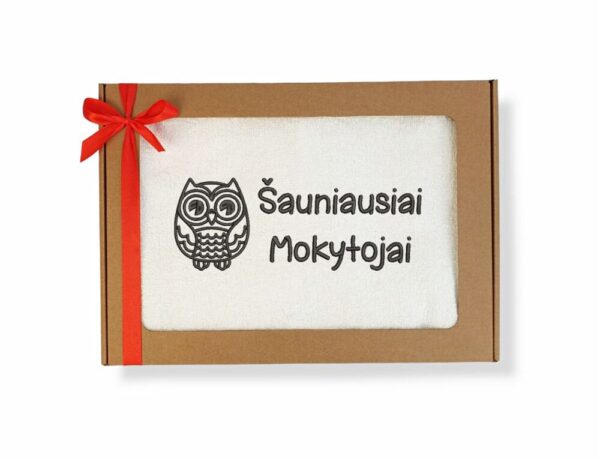 Towel with cardboard,,Sauniausiai Mokytojai,,