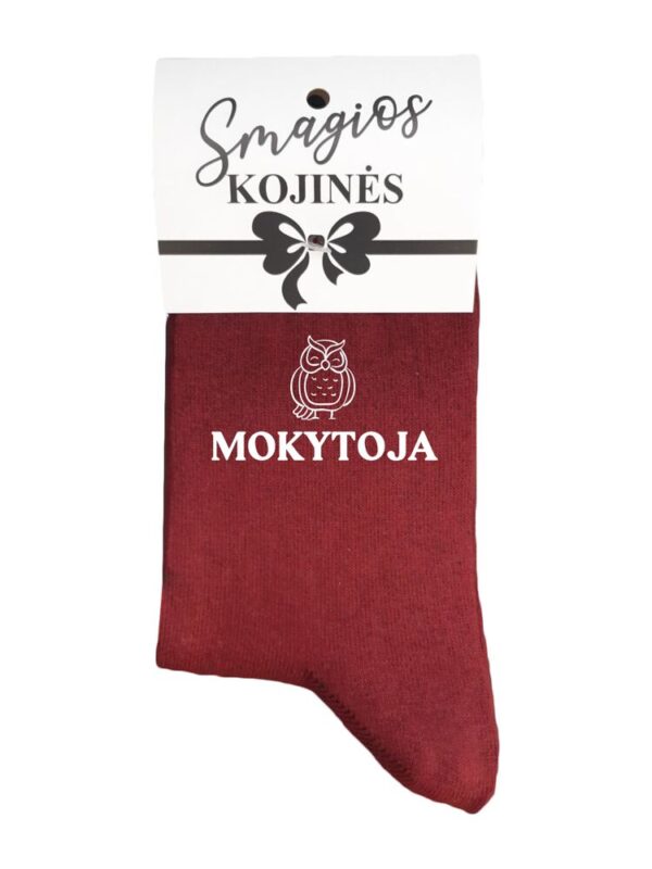 Printed Sock for Women ,,Mokytoja,,