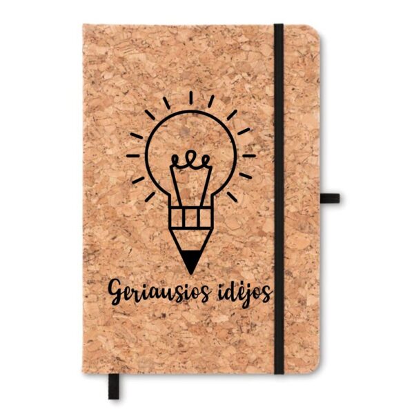 Cork Notebook ,,Geriausios idejos,,