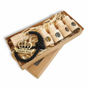 Car Diffuser/Air Freshener SET ,,Auksinis bosas,,