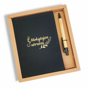Notebook with pen ,,Mokytojos uzrasai,,