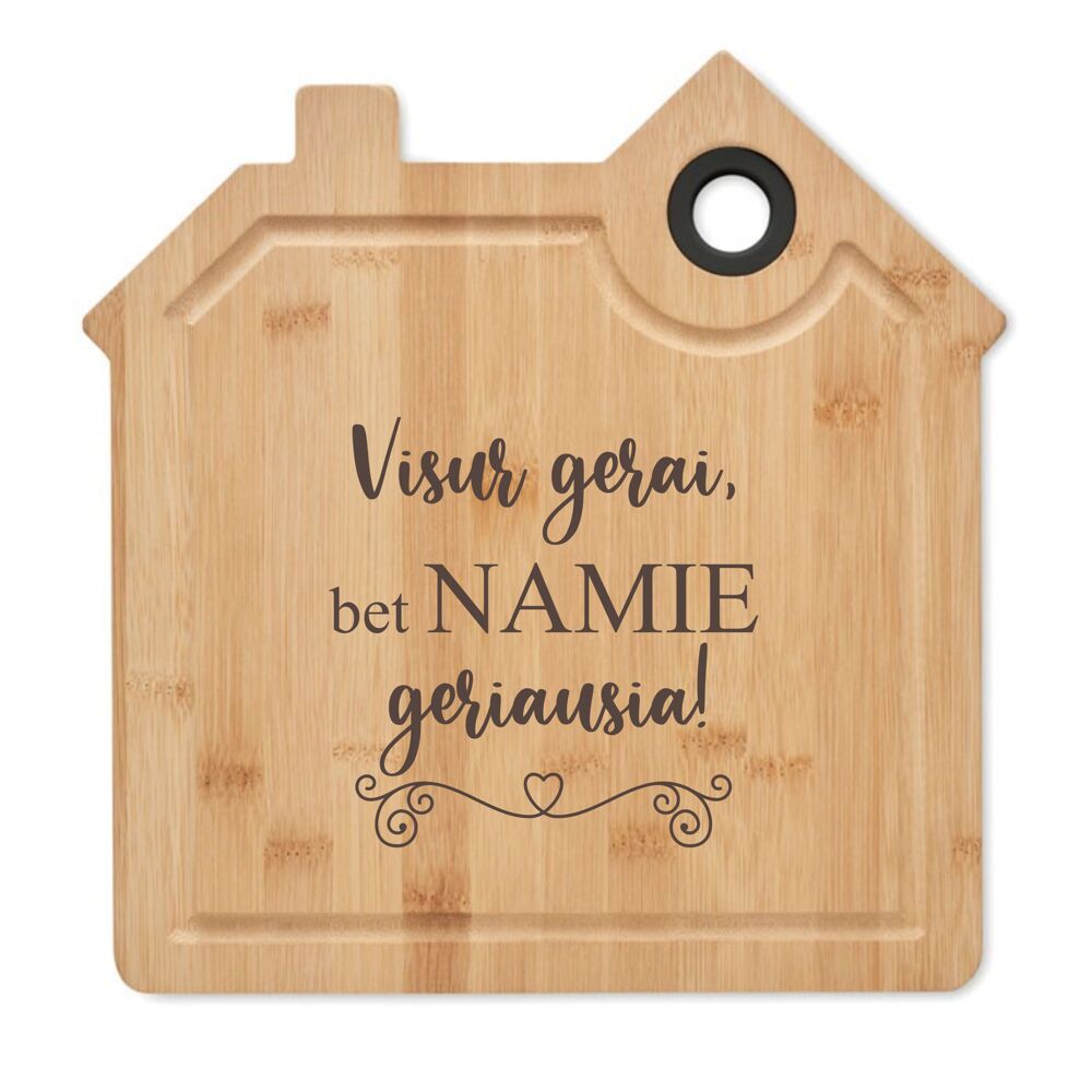 BAMBOO  CUTTING BOARD ,,Visur gerai,bet namie geriausia,,