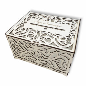 WHITE BOX FOR ENVELOPES ,,Ilgai ir laimingai,,