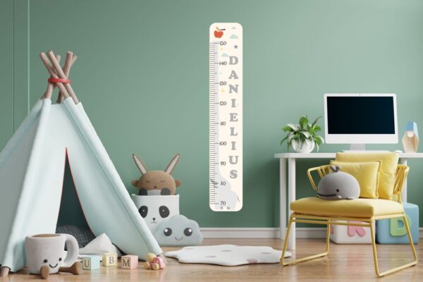 PERSONALISED Wall  HEIGHT CHART ,,Elephant,, (ANY NAME)