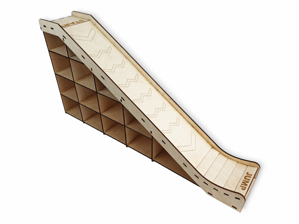 Wooden Car Garage with track - Image 8