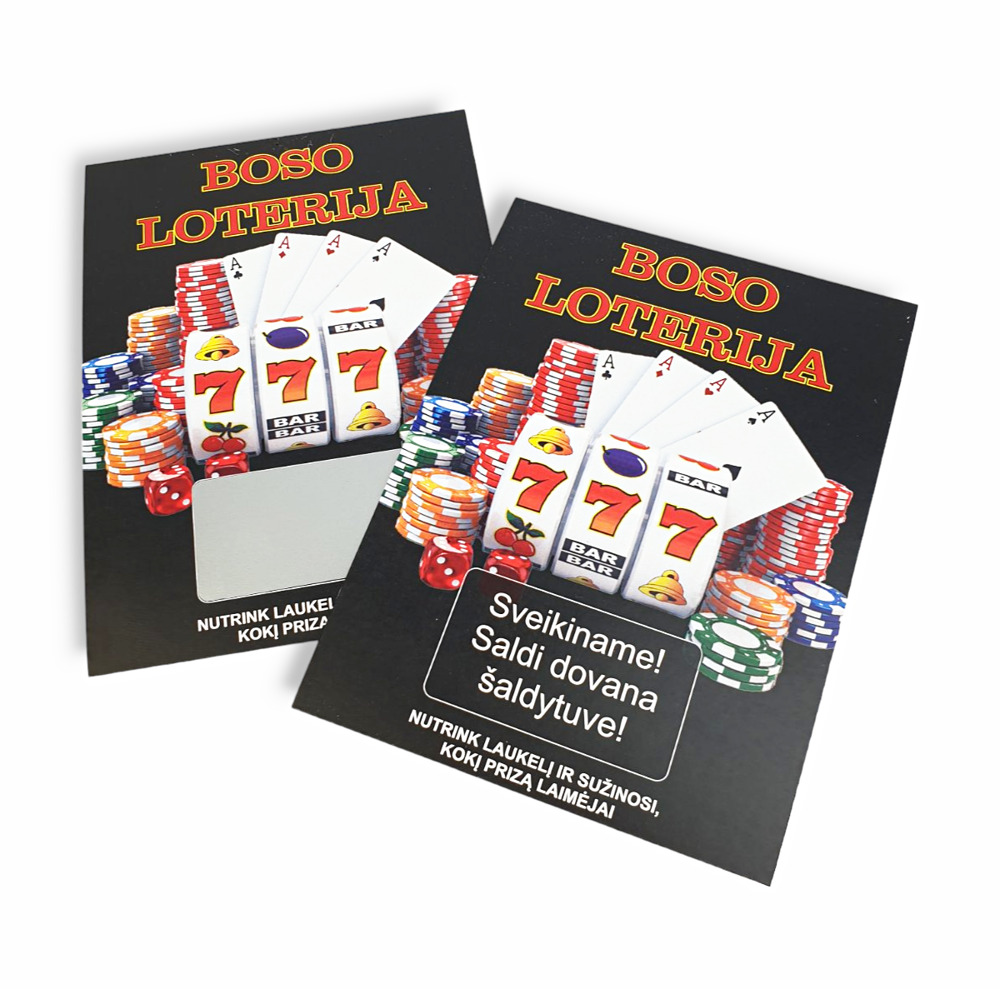 Scratch-off tickets ,,Boso loterija,,