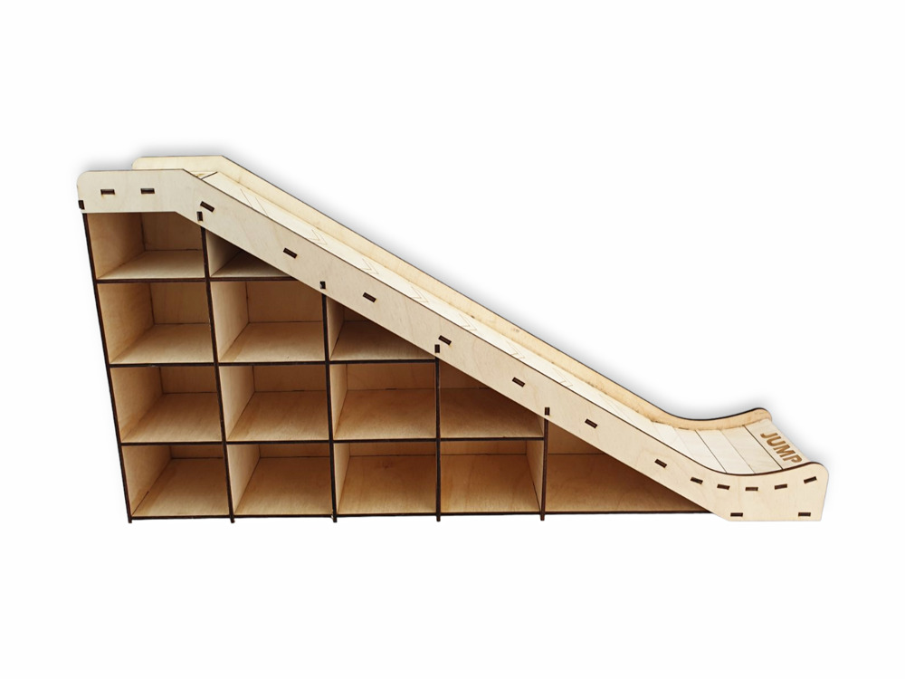 Wooden Car Garage with track - Image 6