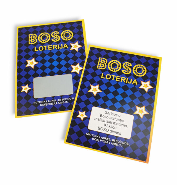 Scratch-off tickets ,,Boso loterija,, 2