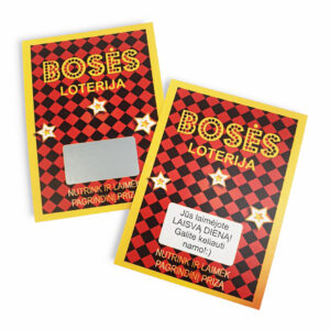 Scratch-off tickets ,,Boses loterija,,