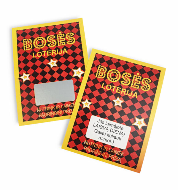 Scratch-off tickets ,,Boses loterija,,