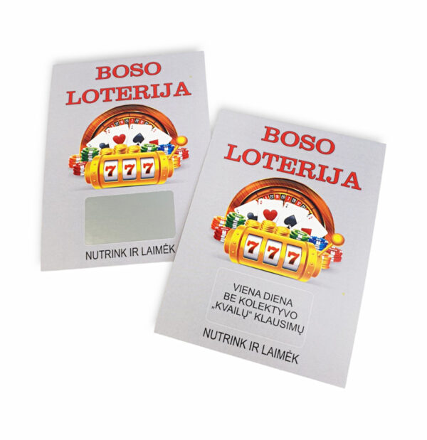 Scratch-off tickets ,,Boso loterija,, 3