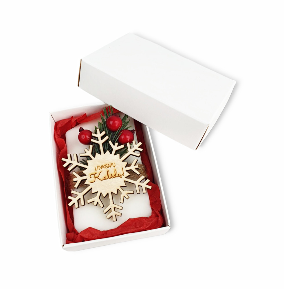 Soap with snowflake tag  ,,Linksmu Kaledu,,