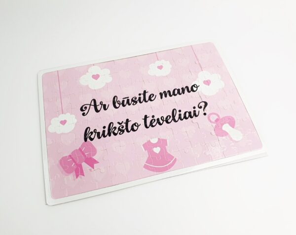 Invitation Puzzle ,,Ar busite mano Kriksto Teveliai?,,