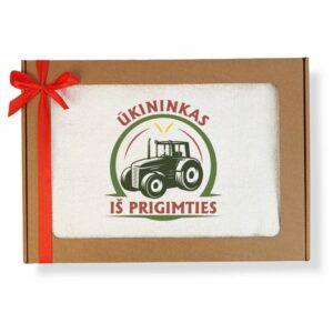 Towel with cardboard,,Ukininkas is prigimties,,