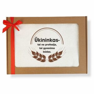 Towel with cardboard,,Ukininkas tai ne profesija,,