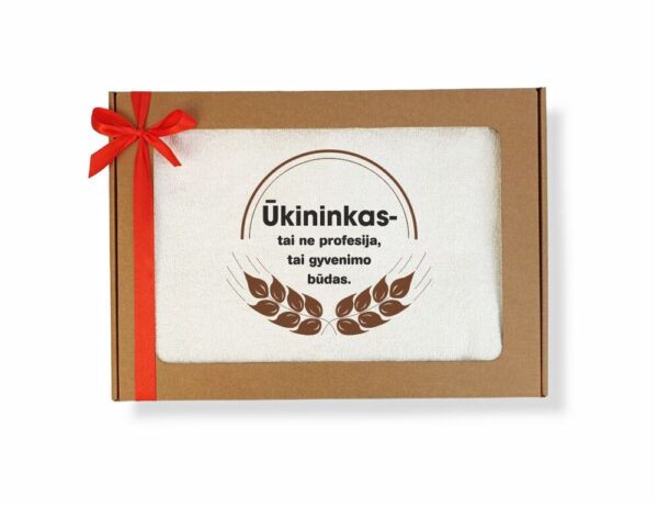 Towel with cardboard,,Ukininkas tai ne profesija,,