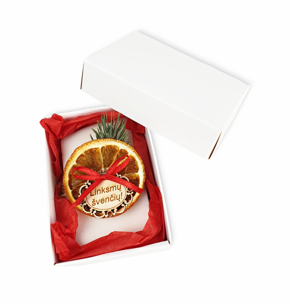 Soap with orange slice ,,Linksmu svenciu,,