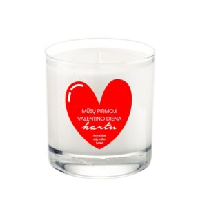 Soy Wax Candle ,,Musu Pirmoji Valentino diena,,