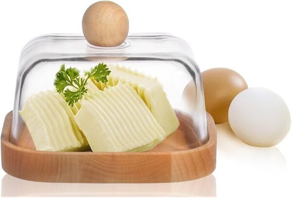 Butter dish with lid ,,Tegul Tavo gyvenime netruksta...,, - Image 2