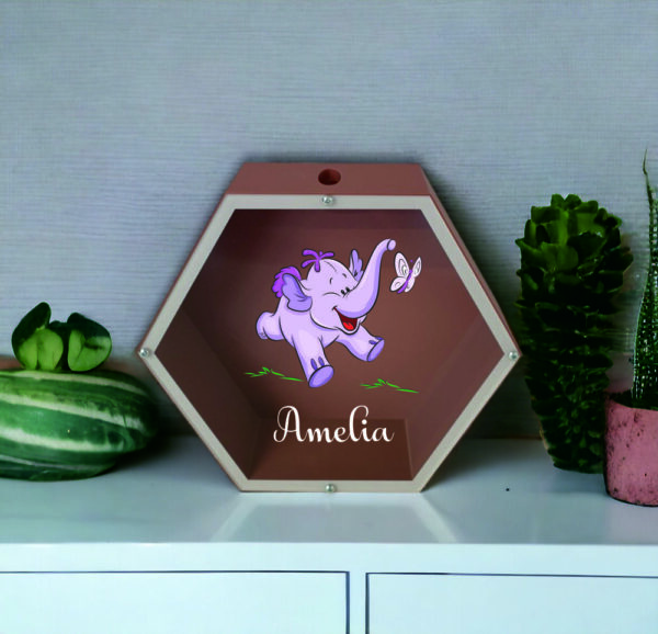 Personalised 3D Piggy bank ,,Amelia,, (ANY NAME)