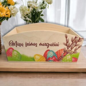Easter egg box ,,Musu seimos marguciai..